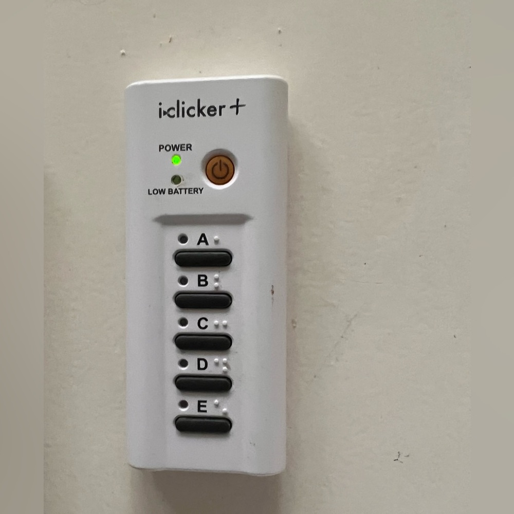 i clicker+ Plus Model RLR15 Pre-owned Student Classroom Remote Response System
